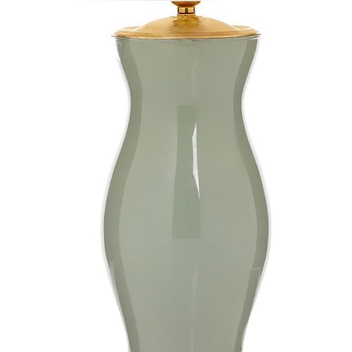 Artichoke Green Glass Table Lamp, Medium
