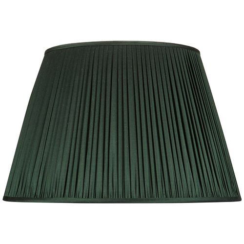 Pleated Silk Lampshade, Forest Green