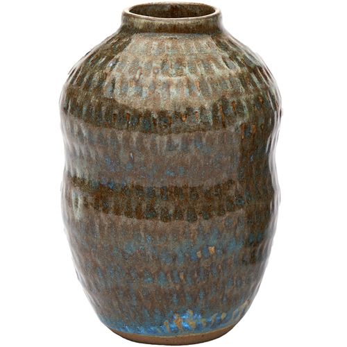 Pear Bud Ceramic Vase, Raw Umber
