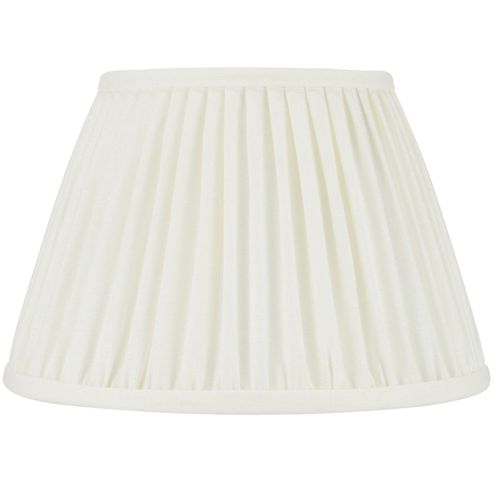 Pleated Linen Lampshade, Ivory