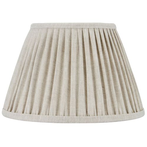 Pleated Linen Lampshade, Oatmeal