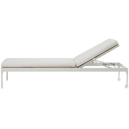 Infinity Outdoor Sunbed With Mattress, White