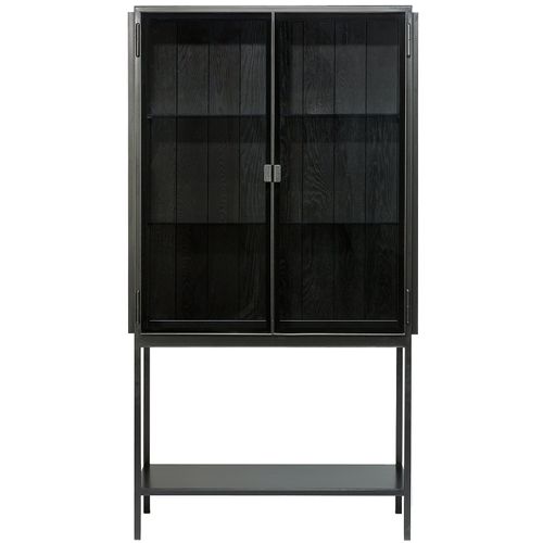 Anders Tall Storage Cupboard, Black