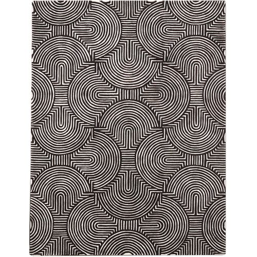 Black & Ivory Arches Rug