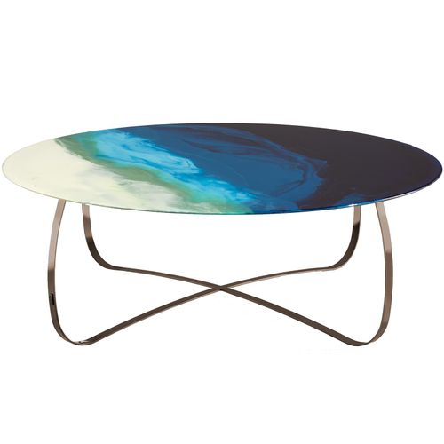 Holly Art Glass Coffee Table