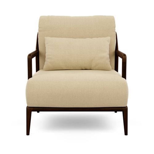 Indigo Fabric Armchair