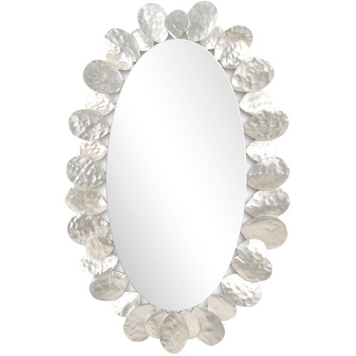 Silver Petal Mirror