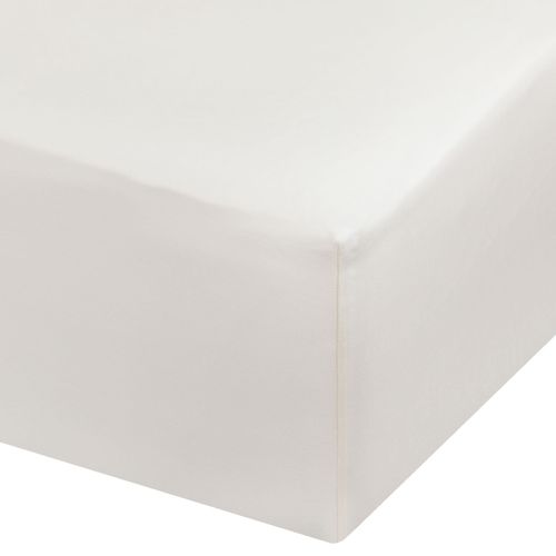 Ravello Plain Percale Fitted Sheet Cream