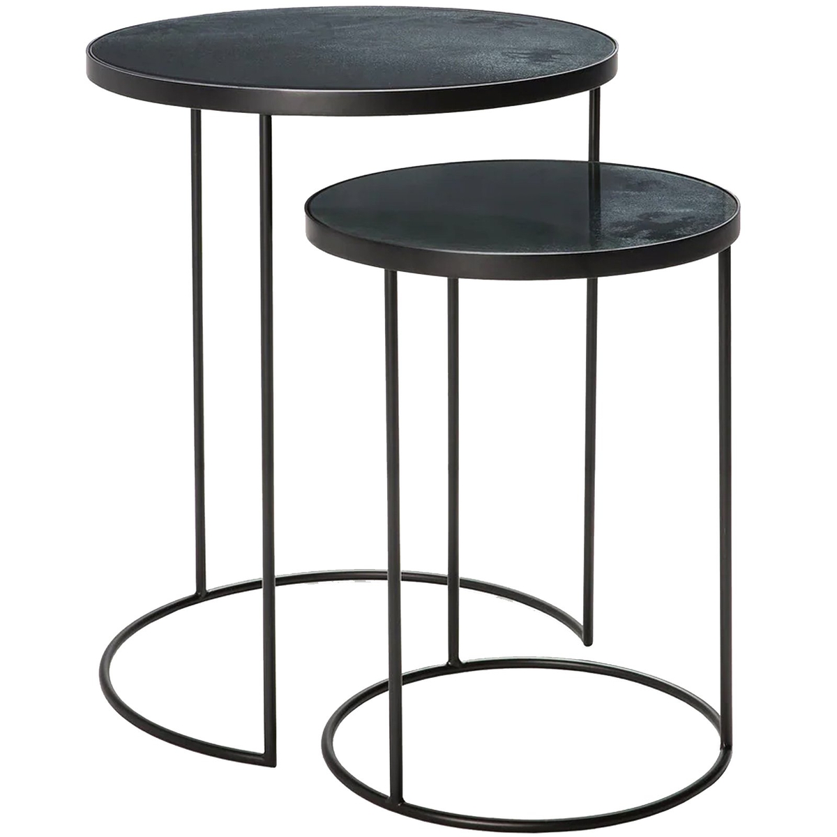 Nesting Side Table, Set of 2, Grey
