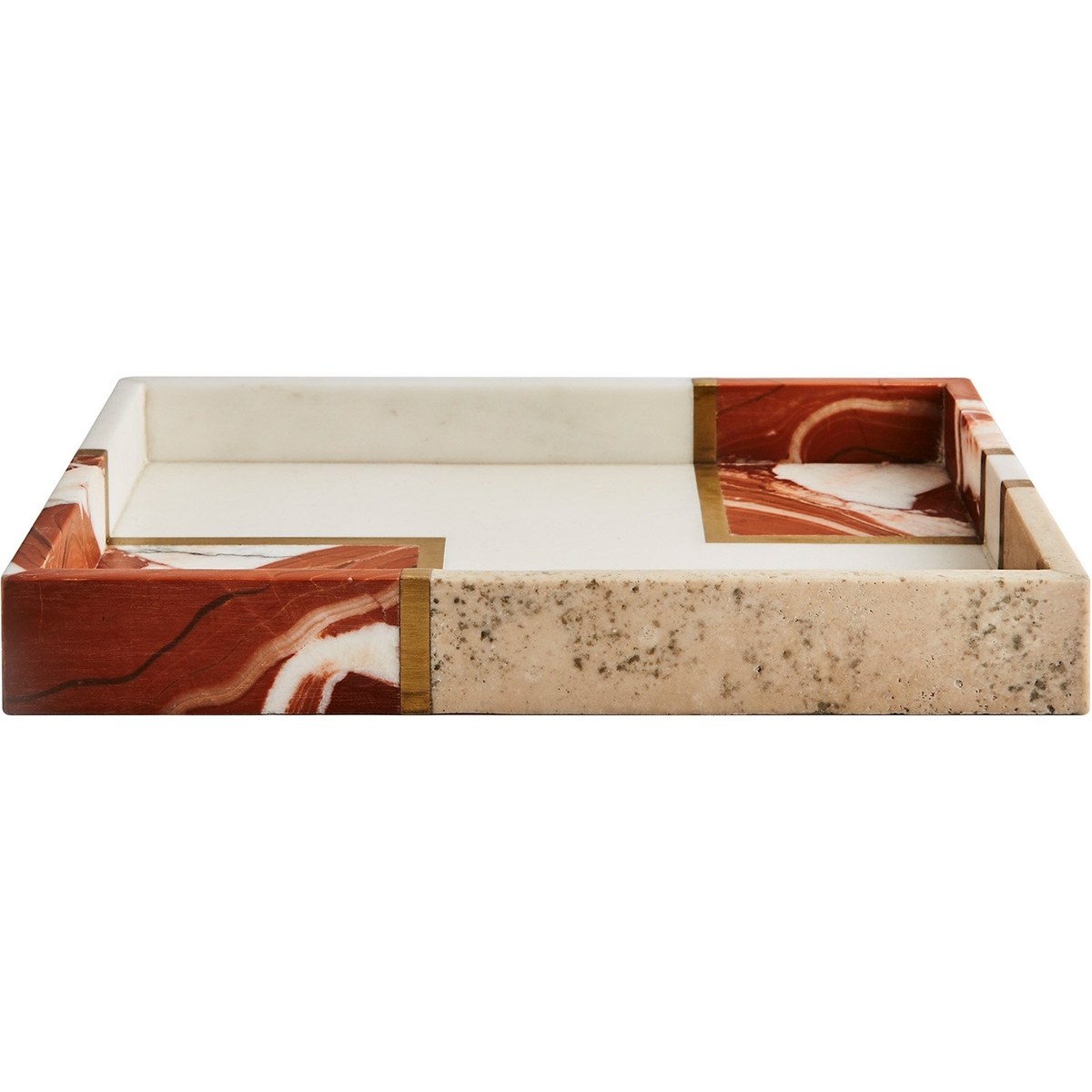 Diane Bianco & Rosso Marble Tray