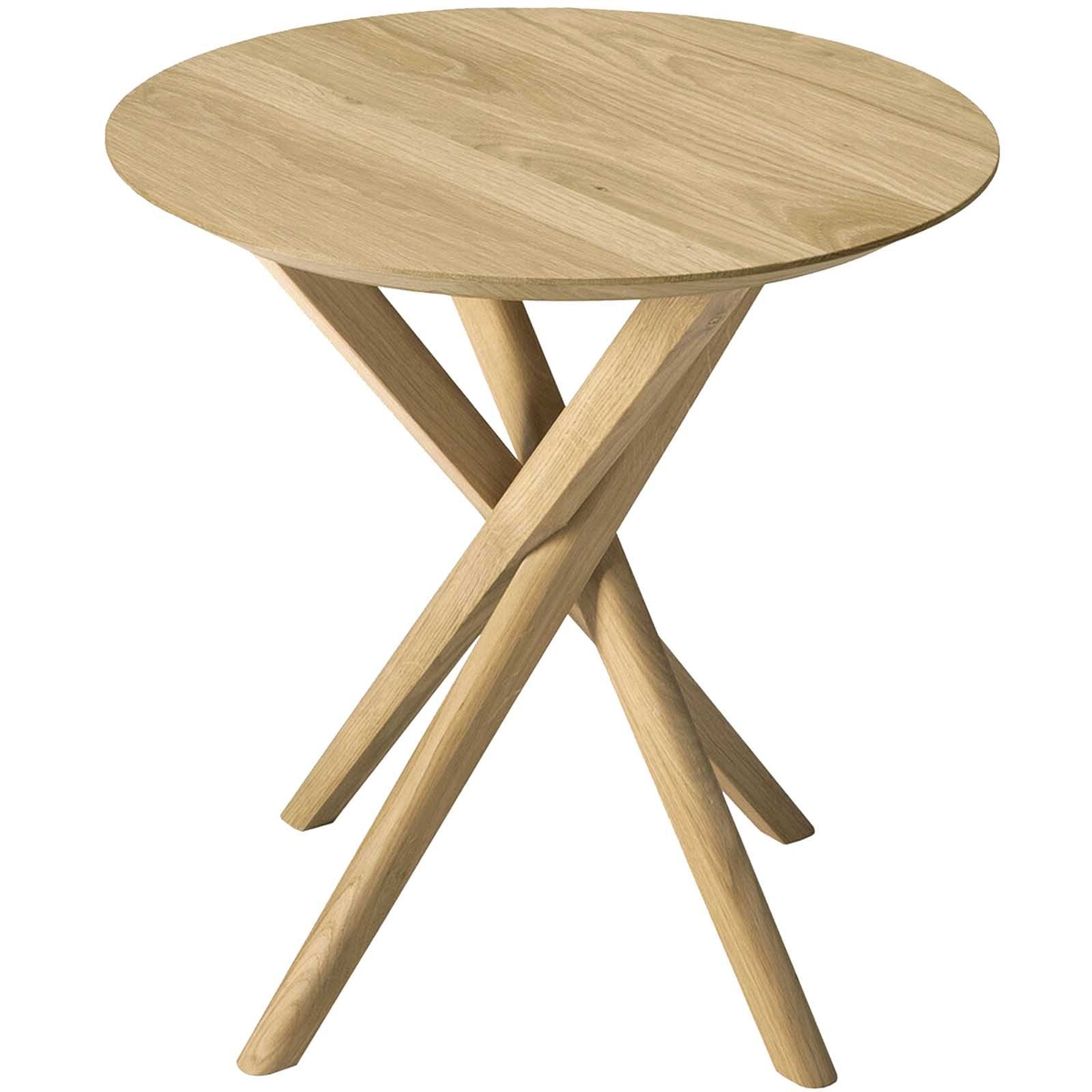Mikado Round Oak Side Table