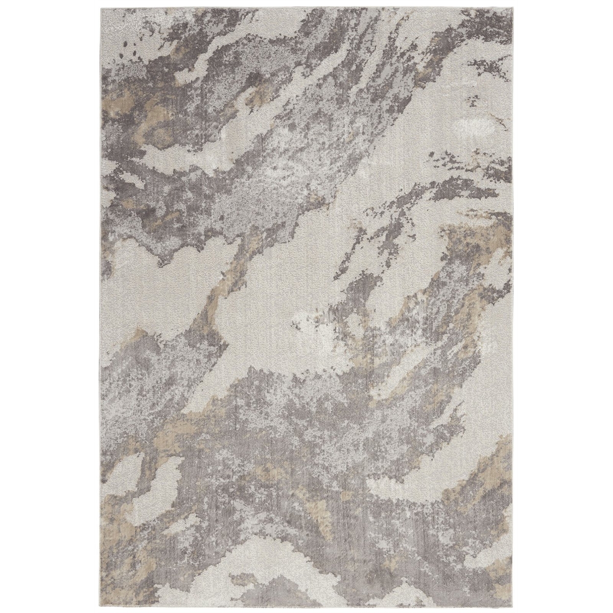 Silky Textures Rug, Brown & Ivory