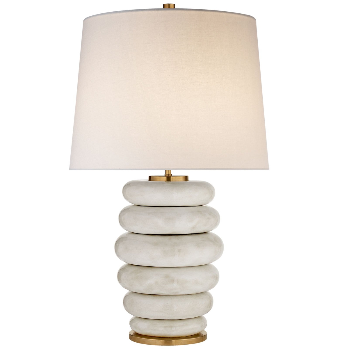 Antiqued White Phoebe Table Lamp