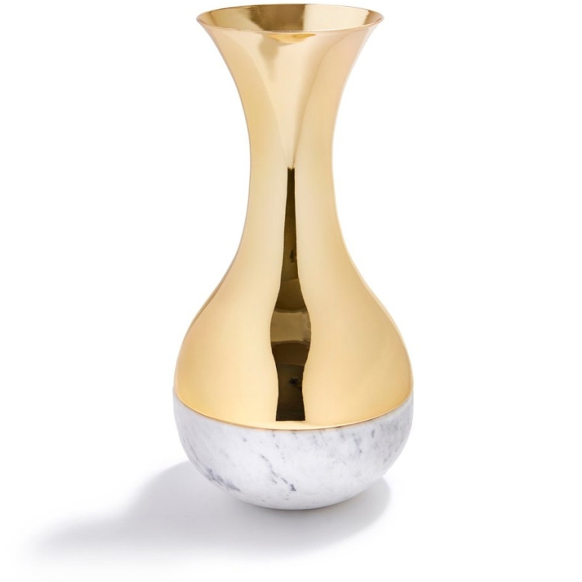 Carrara & Gold Dual Vase