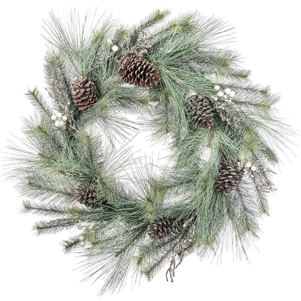 Frost Pinecone Wreath