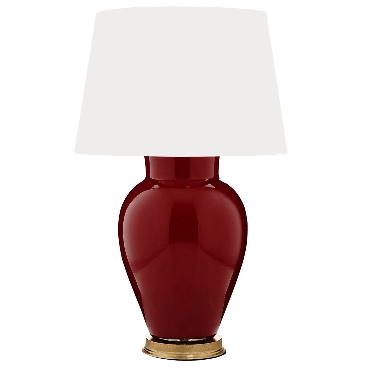 Letter Day Large Glass Table Lamp, Red