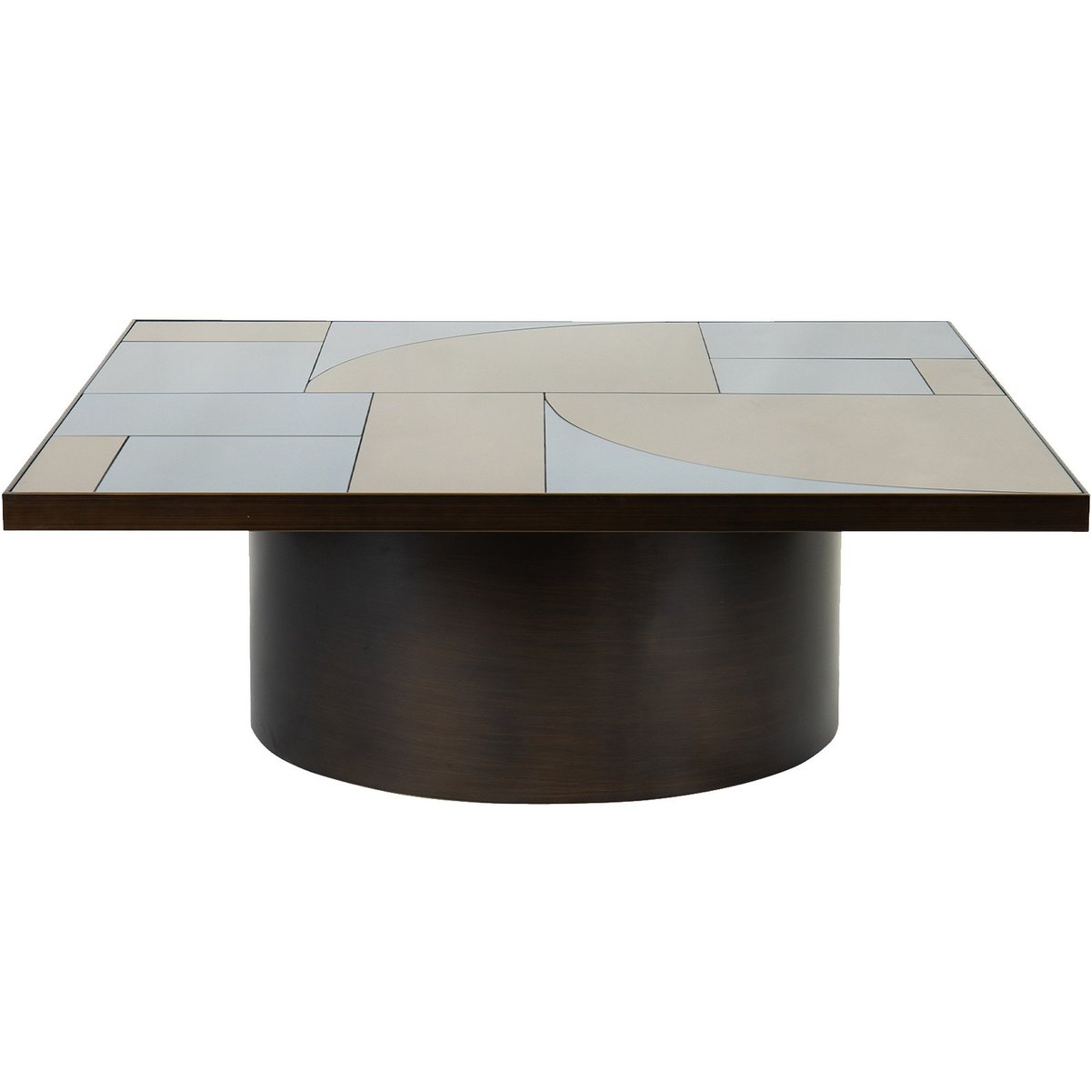Bronze Cubist Coffee Table