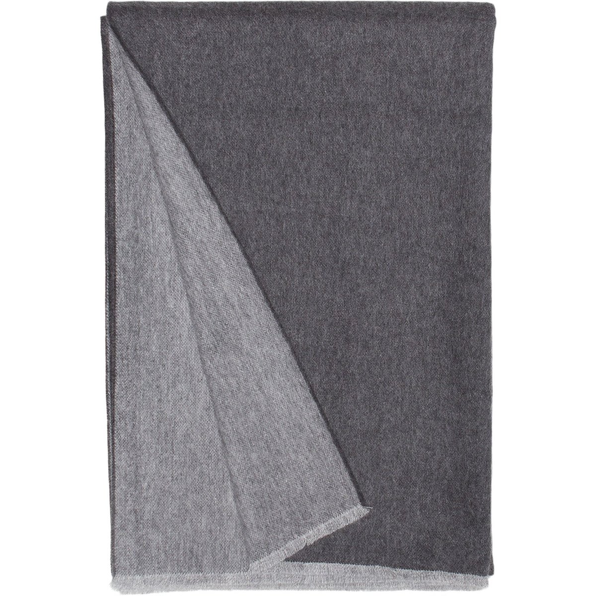 Charcoal Grey Vale Reversible Throw