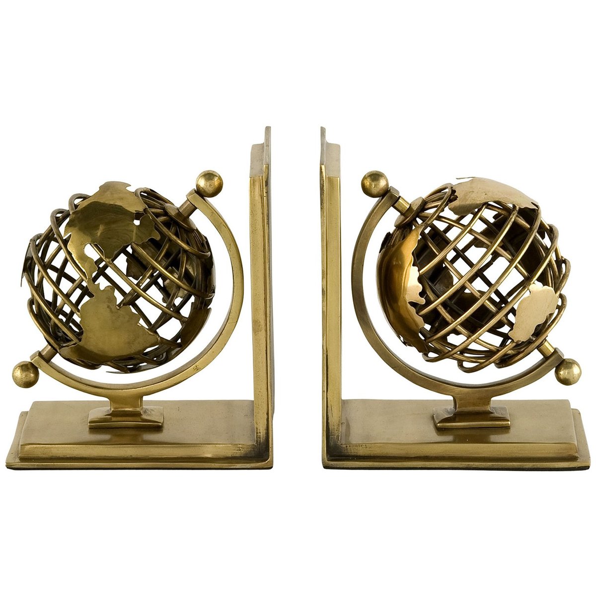 Globe Bookends, Set of 2